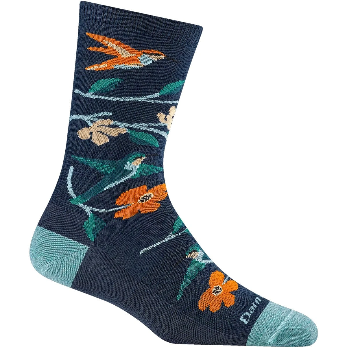 Darn Tough Women's Birds Of A Feather Crew Lightweight Socks 2 Darn Tough Women's Birds Of A Feather Crew Lightweight Socks - Image 2