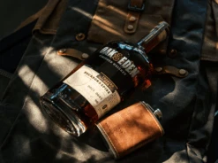 Vintage Gentlemen Dark Brown Leather Wrapped 6oz Stainless Steel Hip Flask with Embossed Logo 5 Vintage Gentlemen Dark Brown Leather Wrapped 6oz Stainless Steel Hip Flask with Embossed Logo -Campmor Outdoor Clothing image 5a1254fb bf6a 40ff ac74 c8e82a1552f0