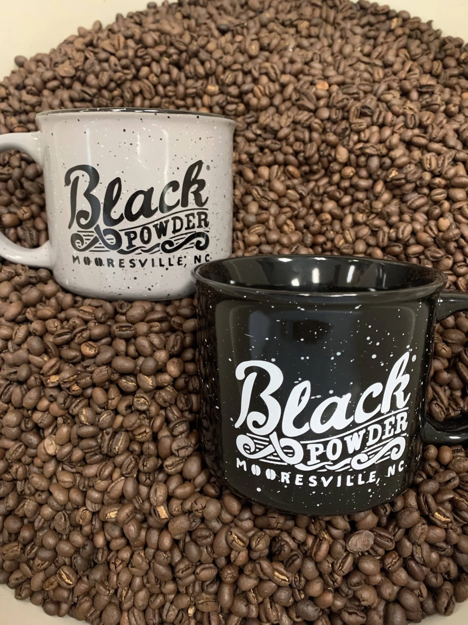 Black Powder Coffee 13 oz Black Speckled Ceramic Camp Mug – Vintage Enamel Style 5 Black Powder Coffee 13 oz Black Speckled Ceramic Camp Mug – Vintage Enamel Style - Image 5