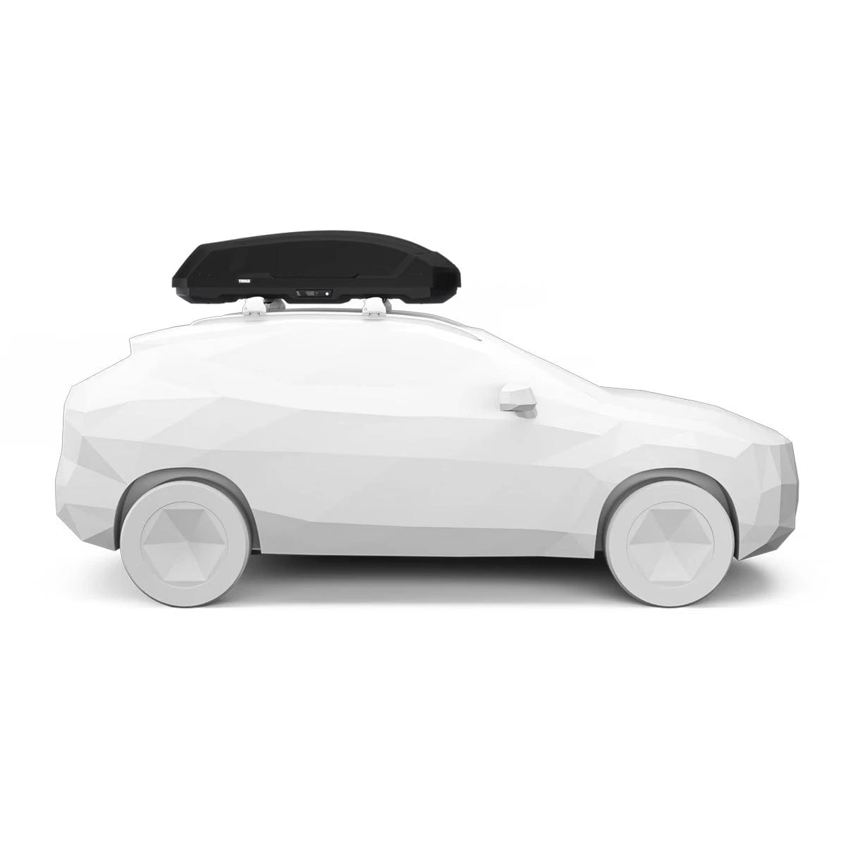 Thule Force 3 Medium 16cu Ft Rooftop Cargo Box – Black AeroSkin Textured Aerodynamic Carrier 2 Thule Force 3 Medium 16cu Ft Rooftop Cargo Box – Black AeroSkin Textured Aerodynamic Carrier - Image 2