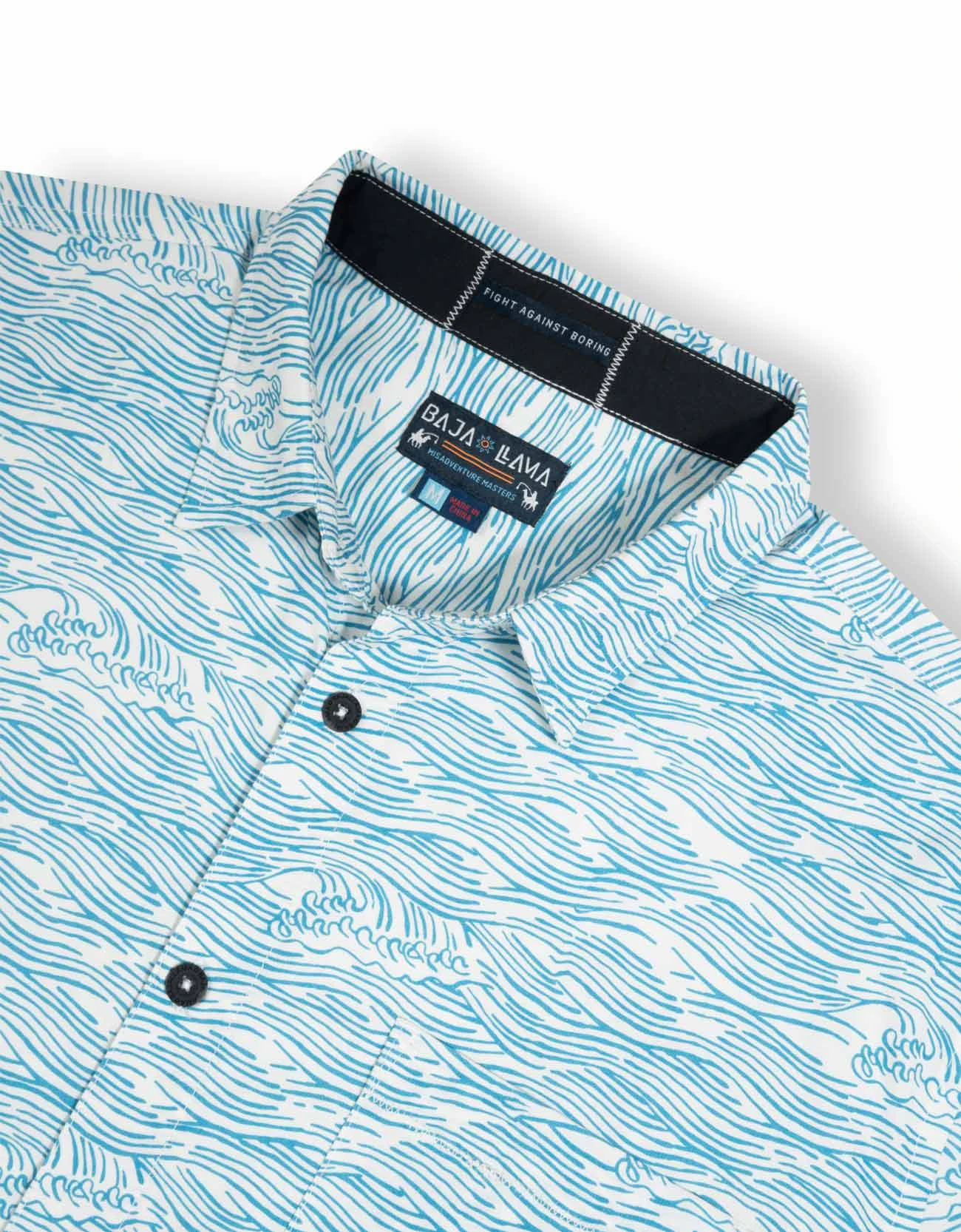 ROLL TIDES - LIGHT BLUE 7-SEAS™ BUTTON UP By Bajallama 3 ROLL TIDES - LIGHT BLUE 7-SEAS™ BUTTON UP By Bajallama - Image 3