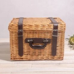 Canterbury Deluxe Picnic Basket for 2 - Handwoven Willow Wicker Suitcase with Coffee & Wine Service 11 Canterbury Deluxe Picnic Basket for 2 - Handwoven Willow Wicker Suitcase with Coffee & Wine Service -Campmor Outdoor Clothing lywm5pq38xqlssyajs08