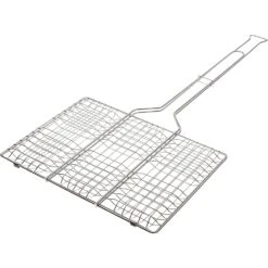 Rome Heavy-Duty Multi-Meat Hamburger Grill Basket - 6 Pocket Campfire Griller