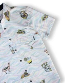 INCAN TREASURES - 7-SEAS™ BUTTON UP By Bajallama 7 INCAN TREASURES - 7-SEAS™ BUTTON UP By Bajallama -Campmor Outdoor Clothing multicolored pastel Peruvian button up shirt