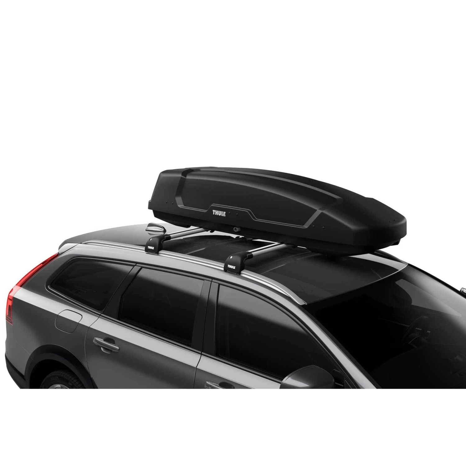 Thule Force XT Sport Rooftop Luggage Box - 11 Cu Ft Matte Black AeroSkin Cargo Carrier 2 Thule Force XT Sport Rooftop Luggage Box - 11 Cu Ft Matte Black AeroSkin Cargo Carrier - Image 2
