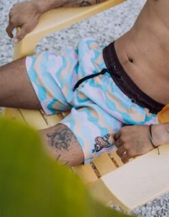 LONE DESPERADO - STRETCH SWIMSUIT By Bajallama -Campmor Outdoor Clothing pink mexican party graphic mens swim trunks