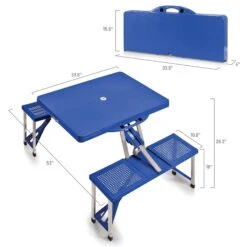 Picnic Time Portable Folding Picnic Table with 4 Integrated Seats – Compact All-in-One Outdoor Table for Camping, Tailgates & Beach -Campmor Outdoor Clothing pojdufmmeweo4lvlo8mu