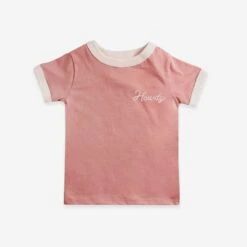 Howdy (Youth) | Vintage Ringer | Pink By RIVER ROAD CLOTHING CO.