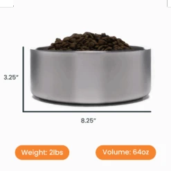 Stainless Steel Dog Bowl By 4Knines® 16 Stainless Steel Dog Bowl By 4Knines® -Campmor Outdoor Clothing size