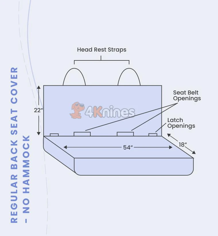Dog Rear Seat Cover - No Hammock By 4Knines® 6 Dog Rear Seat Cover - No Hammock By 4Knines® - Image 6