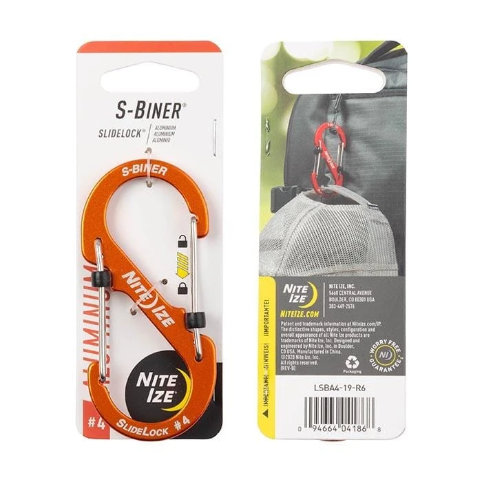 Nite Ize S-Biner SlideLock Aluminum #4 3 Nite Ize S-Biner SlideLock Aluminum #4 - Image 3