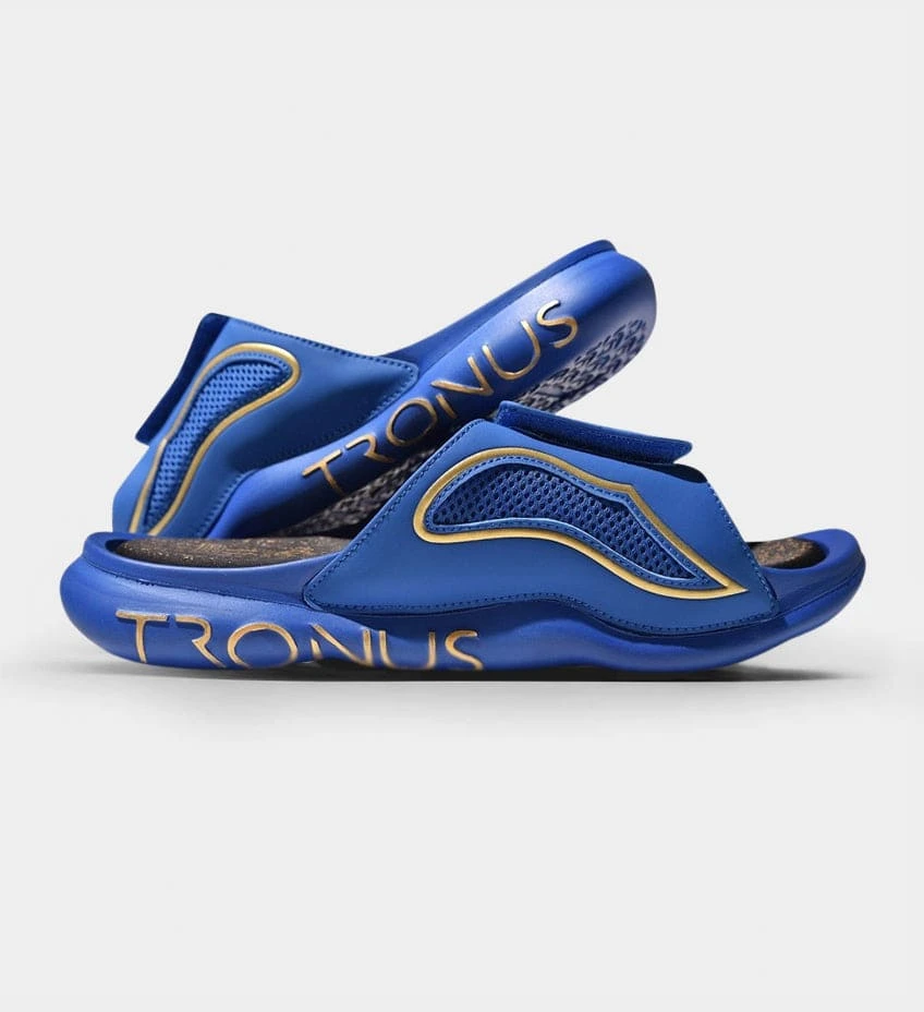 Mens Luxe Sports Recovery Slides Midnight By Tronus Footwear 2 Mens Luxe Sports Recovery Slides Midnight By Tronus Footwear - Image 2