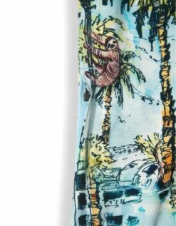 THE TAKE OVER - NIGHTHAWK™ BUTTON UP By Bajallama -Campmor Outdoor Clothing sloths and llamas print buttonup