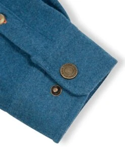 SNAP FRONT FLANNEL JACKET - GULF COAST By Bajallama -Campmor Outdoor Clothing snap front flannel jacket gulf coast 4