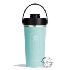 Hydro Flask 24 Oz. Black Insulated Shaker Bottle – Stainless Steel Protein Mixer with Whisk Ball -Campmor Outdoor Clothing sport dew