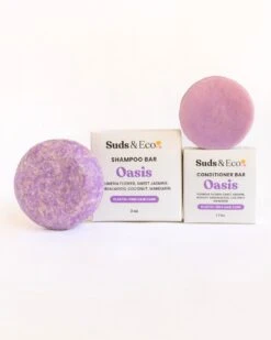 Zero Waste Shampoo & Conditioner Bar Duo -Campmor Outdoor Clothing suds eco oasis shampoo conditioner bar duo 1123875317
