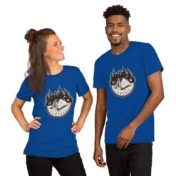 Campmor Tent '78 Graphic Tee -Campmor Outdoor Clothing unisex premium t shirt true royal front 601c2ecf647e9