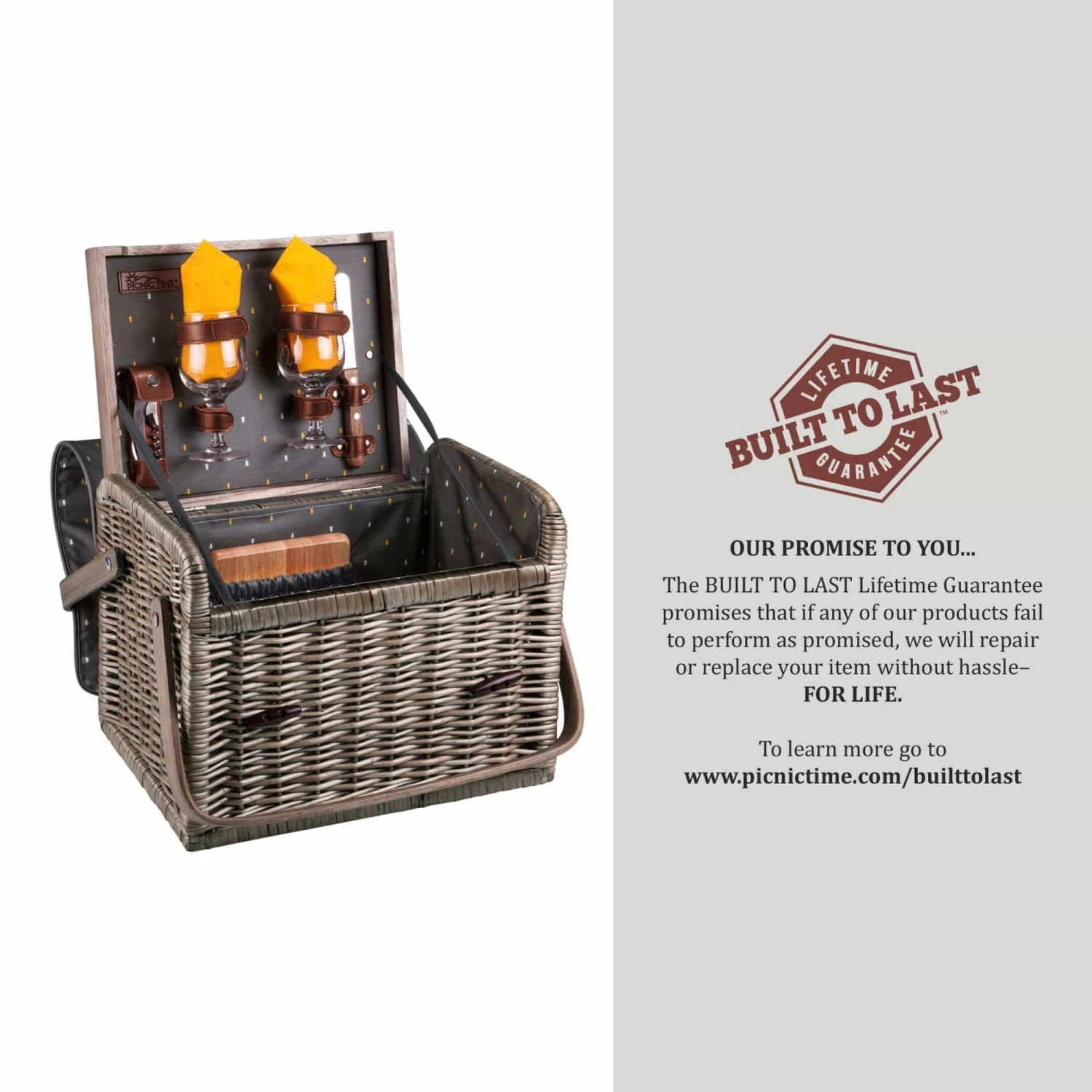 Kabrio Wine & Cheese Picnic Basket By Picnic Time Family Of Brands 8 Kabrio Wine & Cheese Picnic Basket By Picnic Time Family Of Brands - Image 8