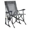 GCI Outdoor RoadTrip Rocker - Charcoal Mesh Spring-Action Folding Rocking Chair