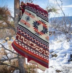 Andean Alpaca Wool Blanket - Wildfire By Alpaca Threadz -Campmor Outdoor Clothing wildfire2
