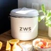 Zero Waste Matte Stainless Steel Plastic-Free Series – 6.5L Countertop Compost Bin