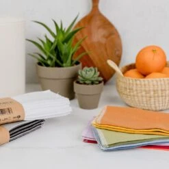 Zero Waste Organic Cotton Reusable Paper Towels – 12/24 Pack Eco-Friendly Multi-Color Cloths -Campmor Outdoor Clothing zws essentials reusable paper towels 32038562725999